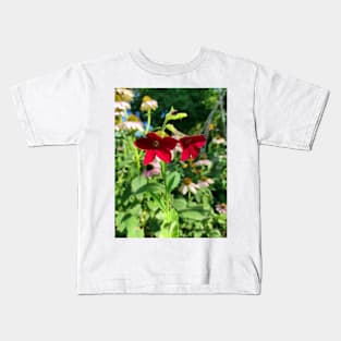 Red ornamental tobacco Kids T-Shirt